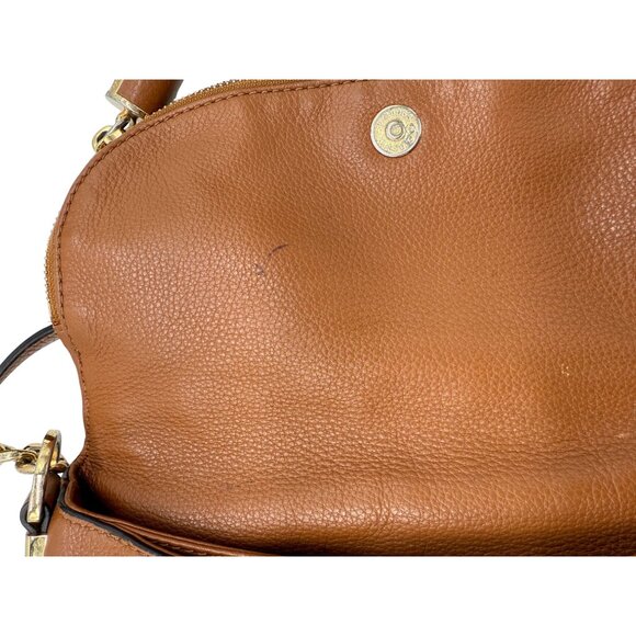 Michael Kors Brown Weston Foldover Crossbody Bag - Picture 7 of 10